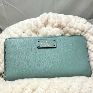 Kate Spade Zip-around Continental Wallet Color Morning Sky